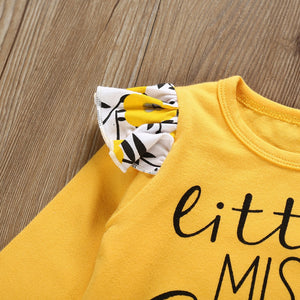 Cutesy Letter Printed Outfit