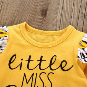 Cutesy Letter Printed Outfit