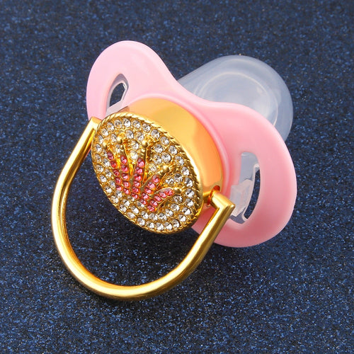 Blingy Pink Crown Pacifier