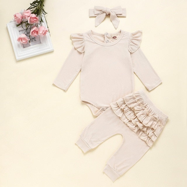 Newborn Ruffle Romper Set