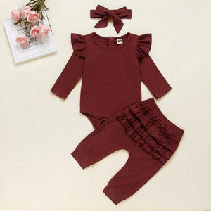 Newborn Ruffle Romper Set