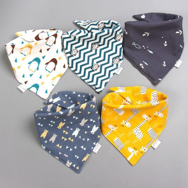 Triangle Cotton Bandanna Bibs