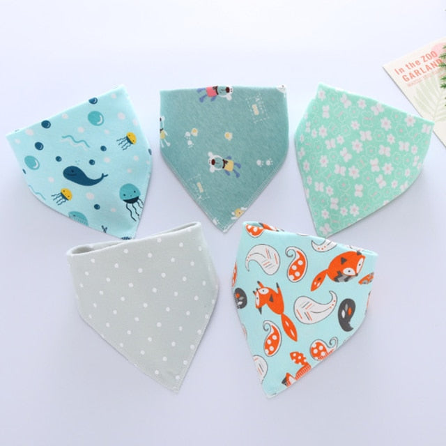 Triangle Cotton Bandanna Bibs