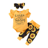 0-24m 3 Pieces Cotton Outfit