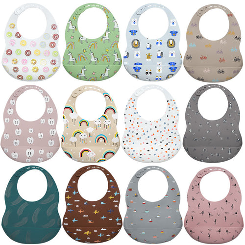 Cartoon Silicone Feeding Bib