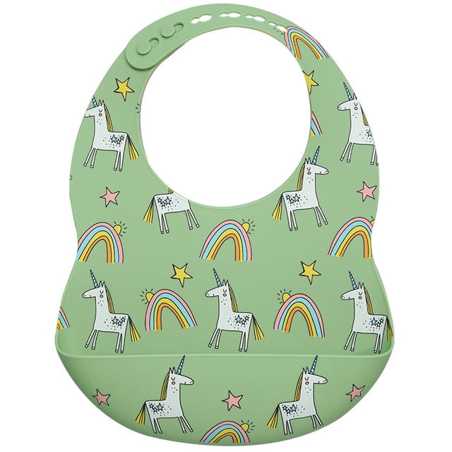 Cartoon Silicone Feeding Bib