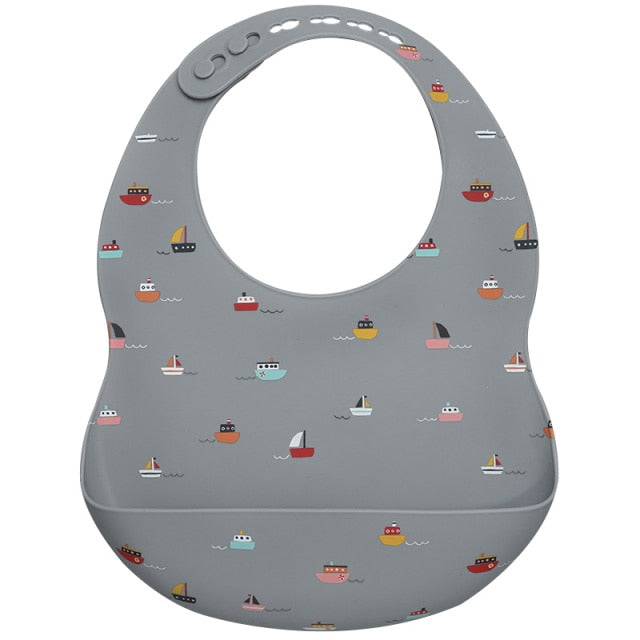 Cartoon Silicone Feeding Bib