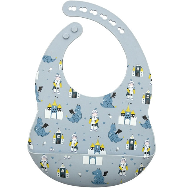 Cartoon Silicone Feeding Bib