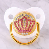 Blingy Pink Crown Pacifier