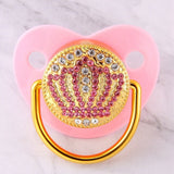 Blingy Pink Crown Pacifier
