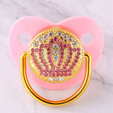 Blingy Pink Crown Pacifier