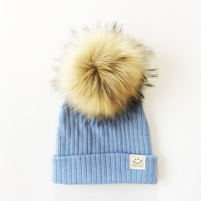 Pompom Knitted Hat