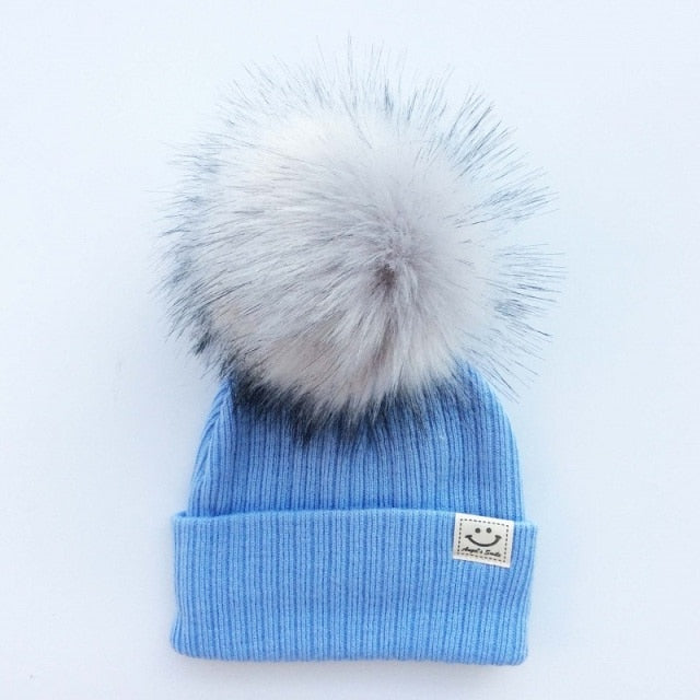 Pompom Knitted Hat
