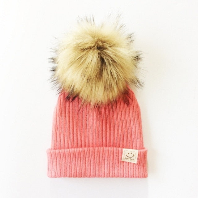 Pompom Knitted Hat
