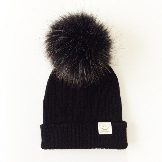 Pompom Knitted Hat