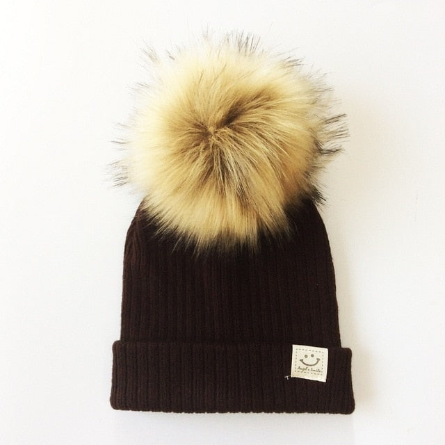 Pompom Knitted Hat