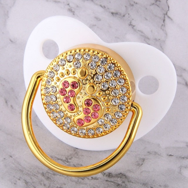 Blingy Pink Crown Pacifier