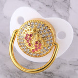 Blingy Pink Crown Pacifier