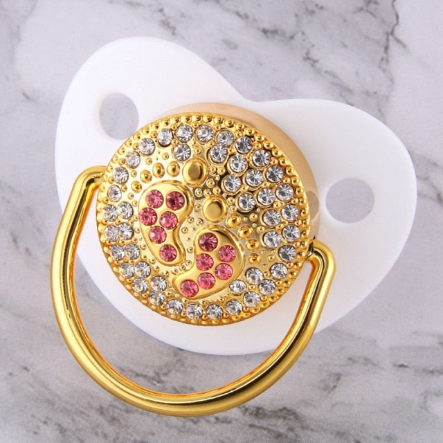 Blingy Pink Crown Pacifier