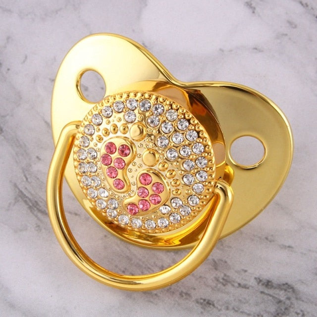 Blingy Pink Crown Pacifier