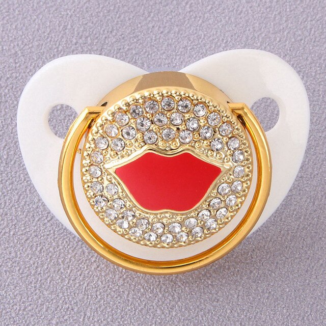 Blingy Pink Crown Pacifier