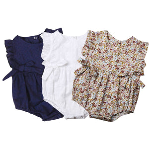 Baby Girl Flowers Romper