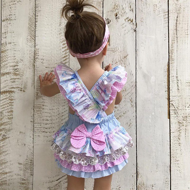 Colorful Sleeveless Tutu Romper