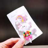 Rainbow, Cloud, Lollipop Hairpins