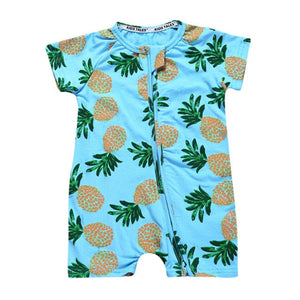 Dinosaur Print Zipper Romper