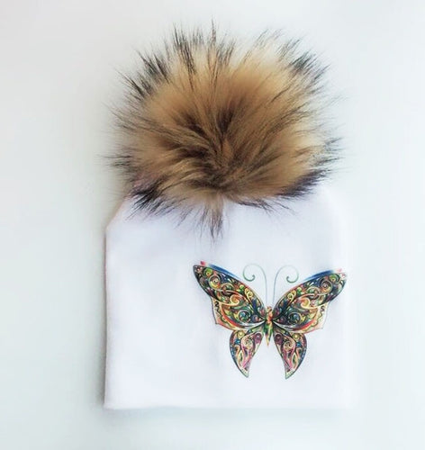 Beautiful Butterfly Baby Hat