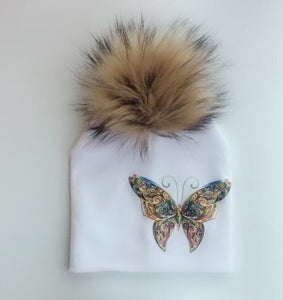 Beautiful Butterfly Baby Hat