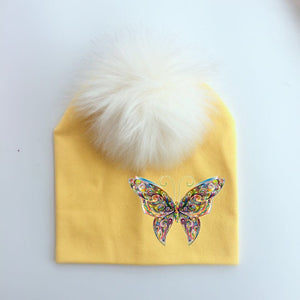 Beautiful Butterfly Baby Hat