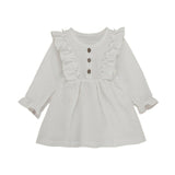 Trendy Linen Ruffle Dress