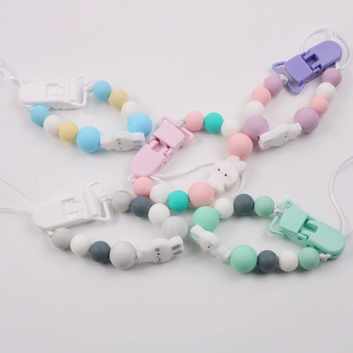 Silicone Beads Binky Clip
