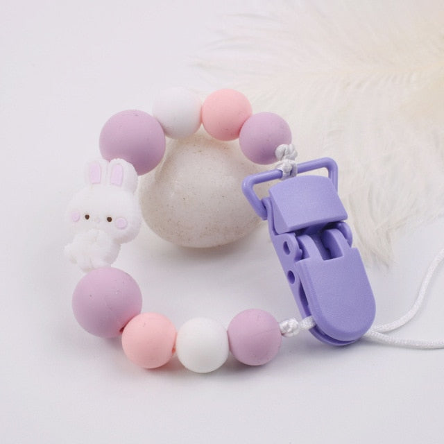 Silicone Beads Binky Clip