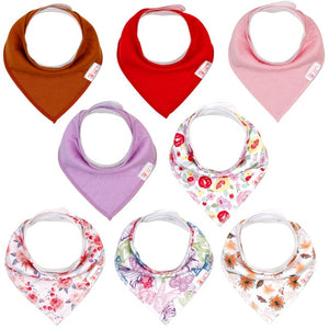 8 Pieces Baby Bandanna Bibs