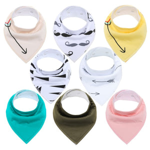 8 Pieces Baby Bandanna Bibs