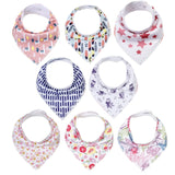 8 Pieces Baby Bandanna Bibs