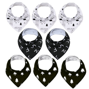 8 Pieces Baby Bandanna Bibs