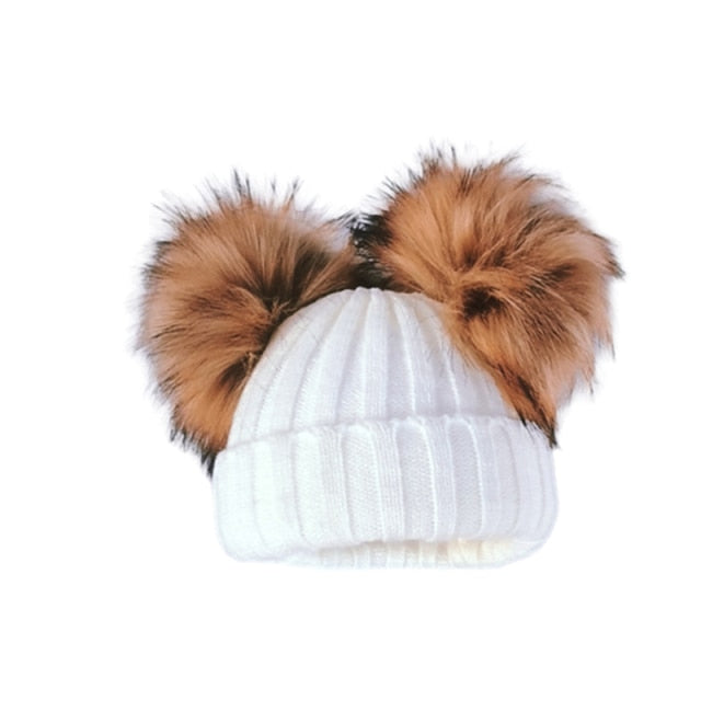 Soft Cap with Pompom Ears