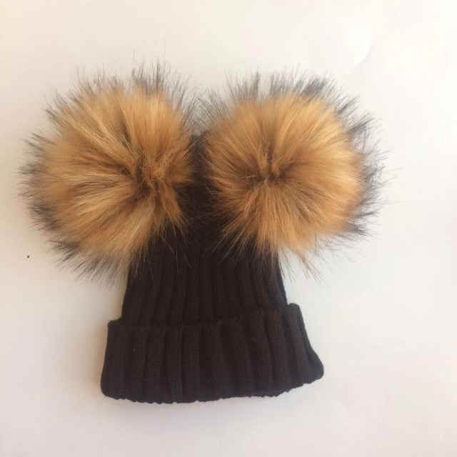 Soft Cap with Pompom Ears