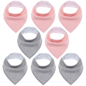 8 Pieces Baby Bandanna Bibs