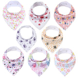 8 Pieces Baby Bandanna Bibs