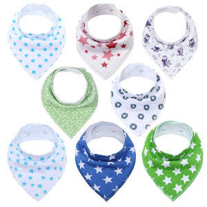 8 Pieces Baby Bandanna Bibs