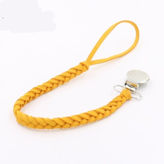 Leather Clip Chain Binky