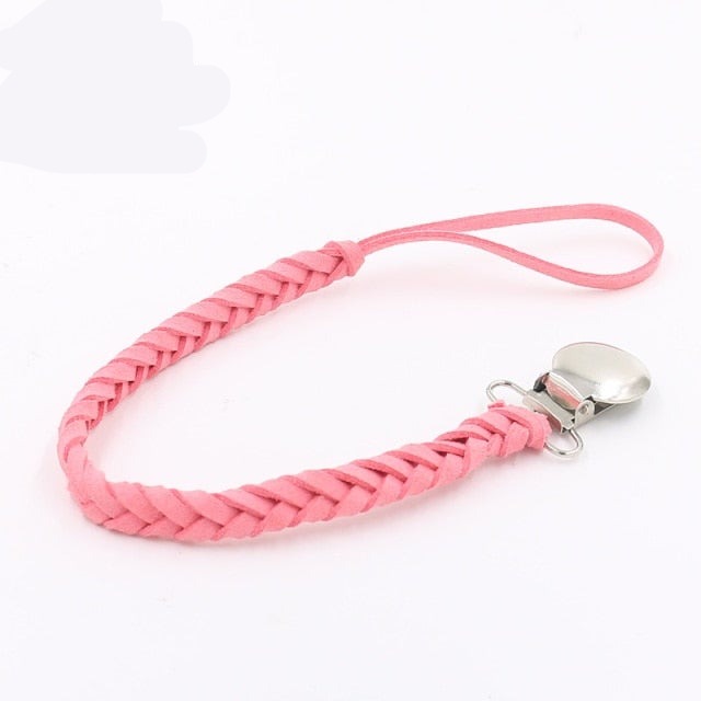 Leather Clip Chain Binky